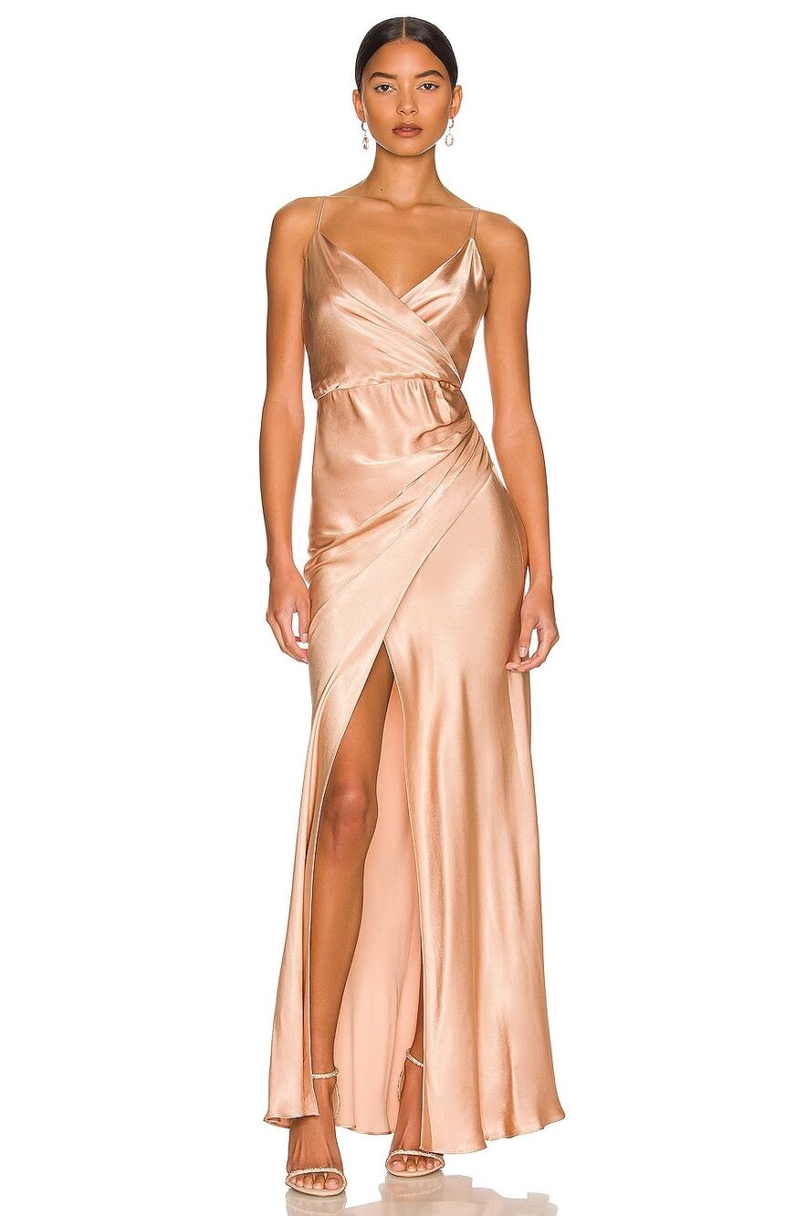 Shona Joy La Lune Maxi Dress Formal Party Prom Bridesmaid Wedding Desert Rose 6